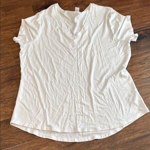Old Navy Luxe Women's White V-Neck Top